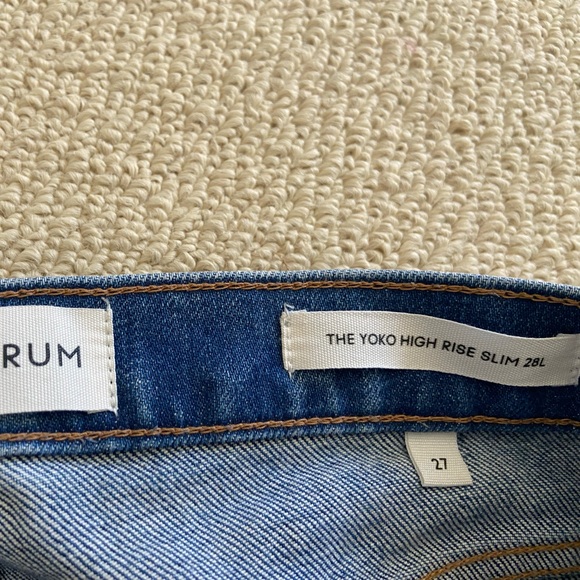 Denim Forum Yoko high rise slim straight jeans - Picture 1 of 2